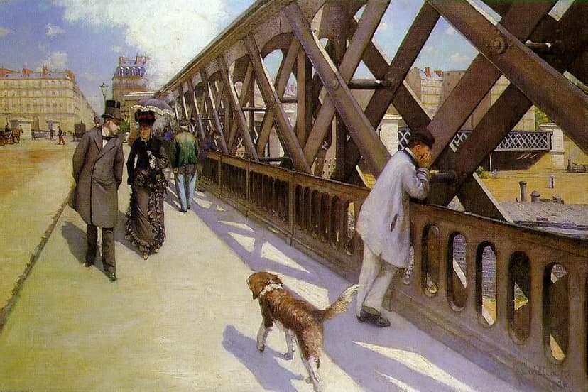 Le Pont de l'Europe, by Gustave Caillebotte