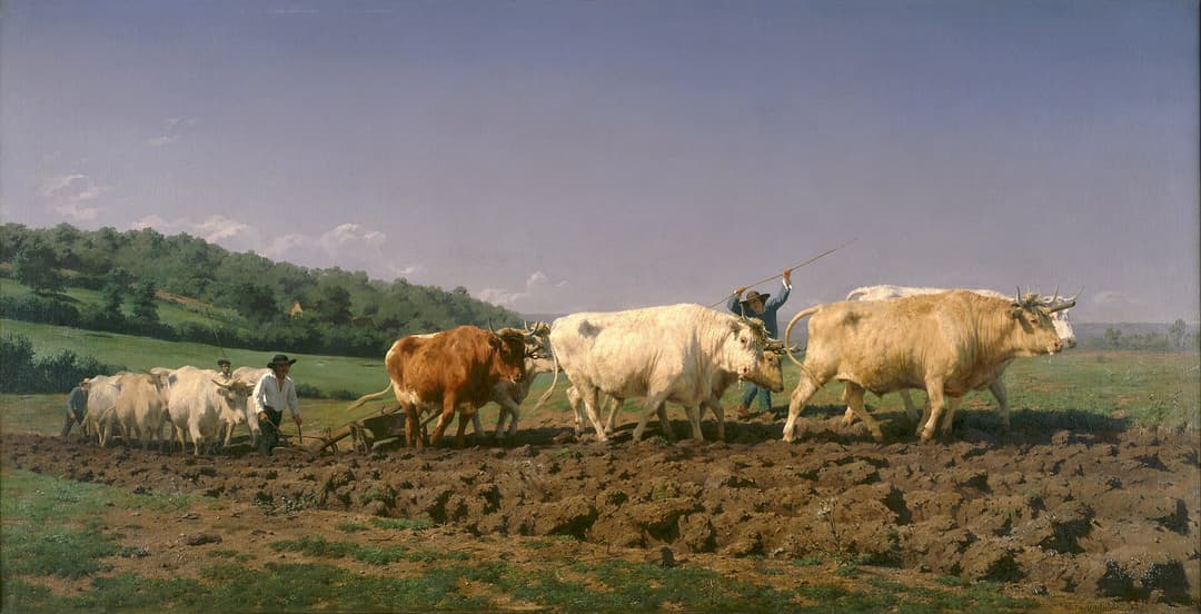 Rosa Bonheur, Ploughing in the Nivernais, 1849. Musée d'Orsay, Paris.
